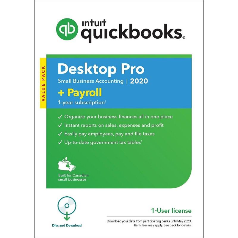 QuickBooks Desktop Pro + Payroll Canadian (Monthly Subscription) SaaS Direct Canada