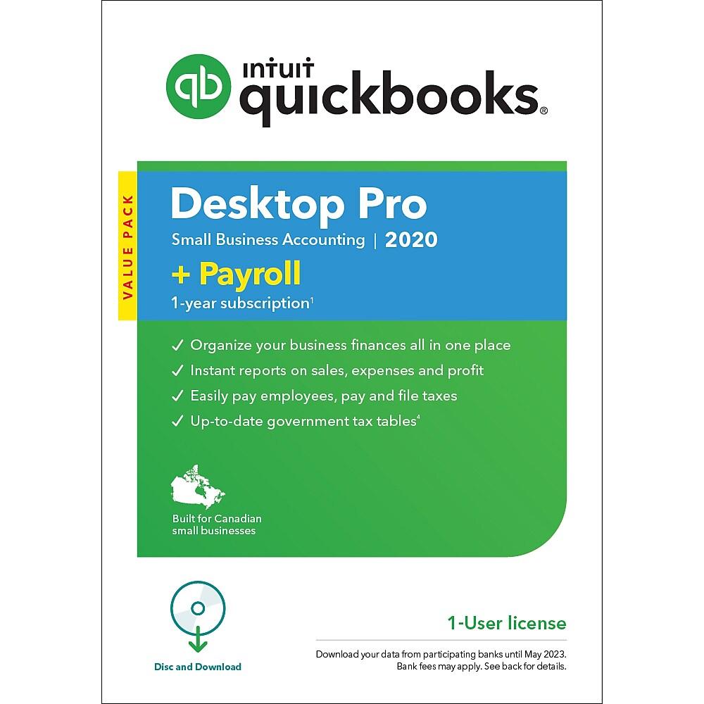 QuickBooks Desktop Pro + Payroll Canadian (Monthly Subscription) – SaaS ...